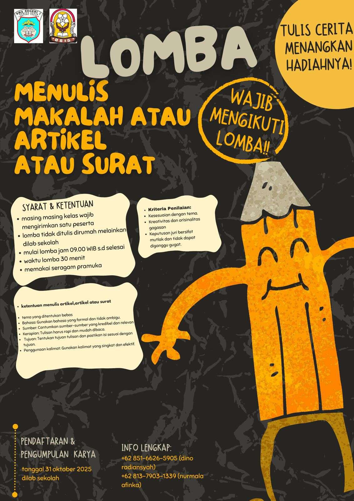 BULAN BAHASA SMAN 1 GUNUNG SUGIH 30 - 31 OKTOBER 2025